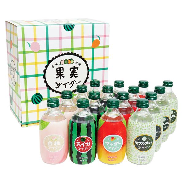 <7月以降お届け>友桝飲料 果実サイダー16本入ギフト<常温便>