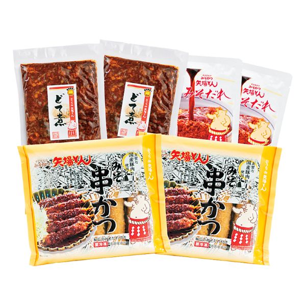 <7月以降お届け>【矢場とん】どて煮・串かつセット<産直・送料込み>