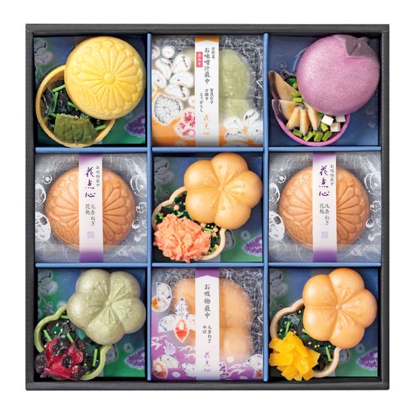 <7月以降お届け>京都・辻が花 京のお茶漬とお吸物 夏の彩り最中詰合せ<常温便>