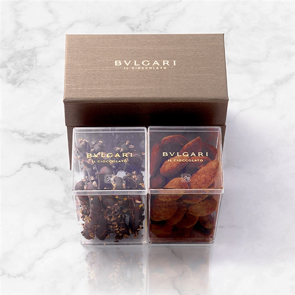 【ブルガリ ドルチ】イ・ドルチ・ギフトボックス2種入 (オレンジピール、アーモンド)