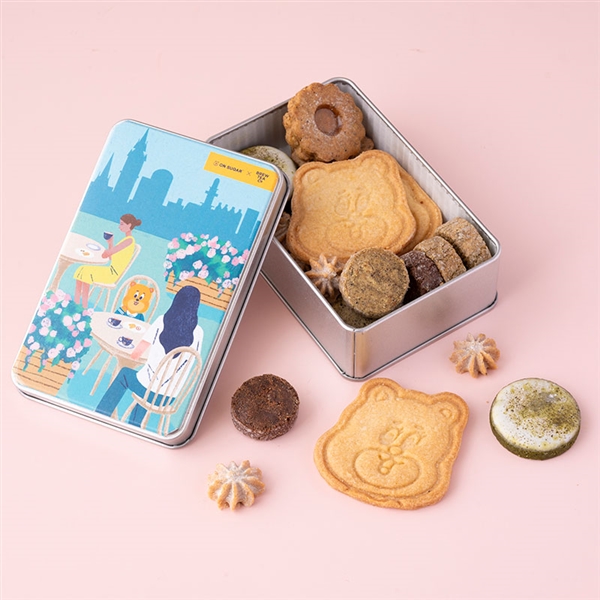 �yON SUGAR�zBrew Tea COOKIE BOX�i�|�X�g�J�[�h����j