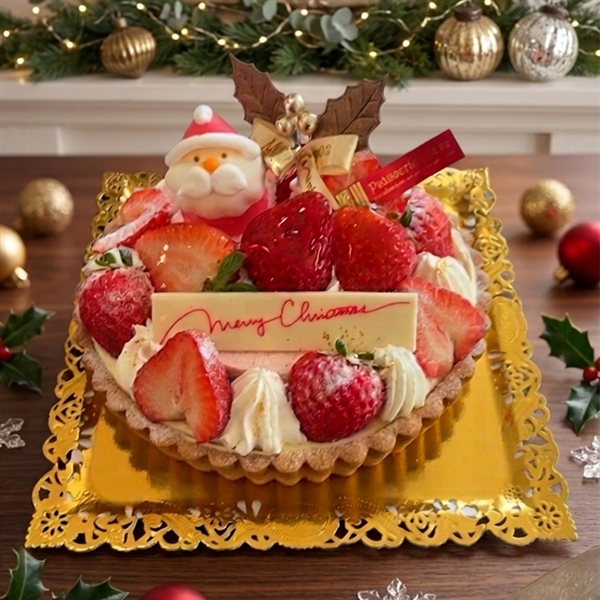 <店頭お渡し>【カラン・タルト・アンジュ】クリスマス 熊本県産いちごタルト<お渡し日:12月23日(水)〜25日(金)>