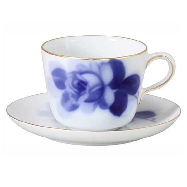 大倉陶園　ブルーローズ　モーニング碗皿 大倉陶園】ブルーローズ モーニング碗皿: ライフスタイルグッズ｜鶴屋