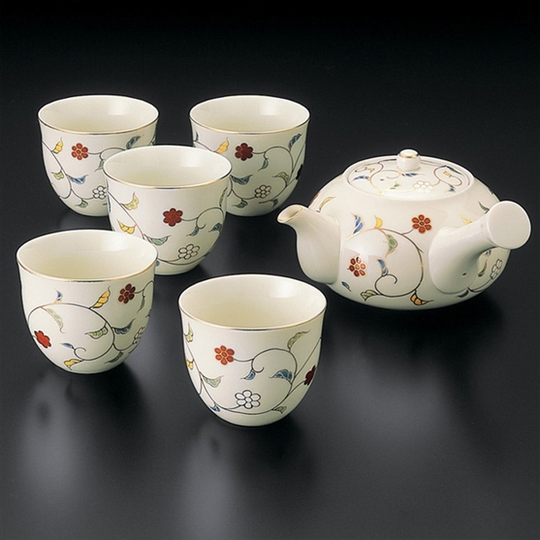 【たち吉】色唐草 茶器(015-0131)