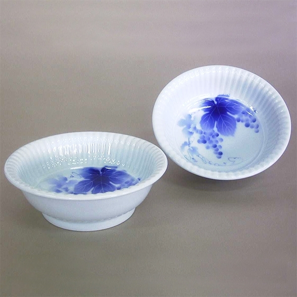 【深川製磁】ブルーワイナリー 組鉢
