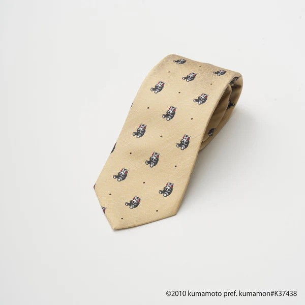 【くまモン】ネクタイ おにぎり<イエロー>(1本)