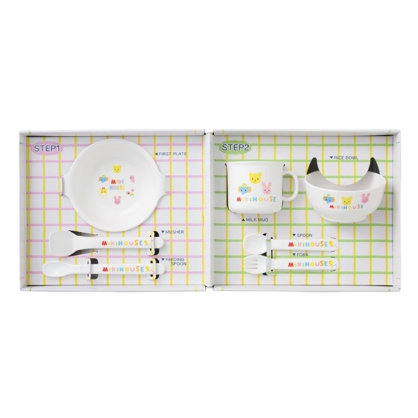 【ミキハウス】テーブルウェア ミニセット(箱入り)