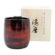 漆磨 シーマ ２重構造 ロックカップ ダルマ型 ライフスタイルグッズ 鶴屋オンラインストア