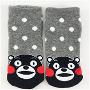 くまモン 子ども用靴下 ドット くまモングッズ 鶴屋オンラインストア