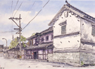熊本の町並み水彩画展